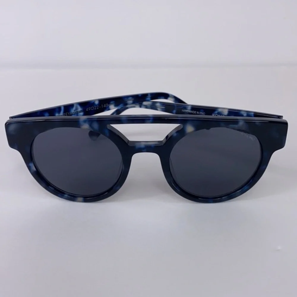 KOMONO DREYFUSS sunglasses Blue & Black NEW NWT round